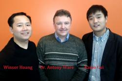 Winsor Hoang, CTS Forex Founder & CEO, Dr. Antony Ware, Director of the Mathematical and Computational Finance Laboratory , Kaijie Cui, Ph. D. Candidate